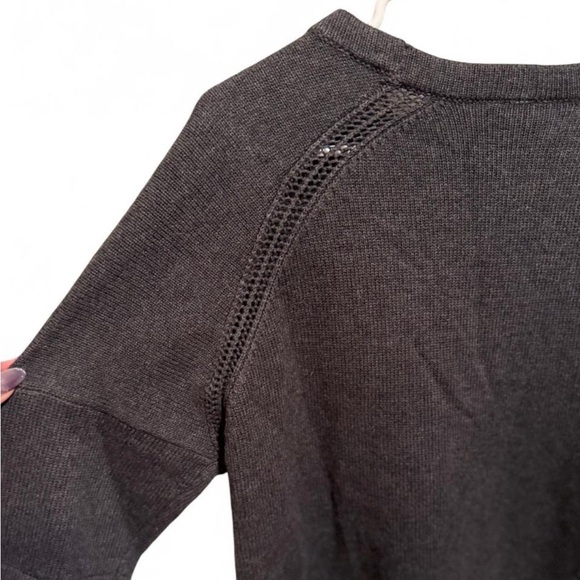Lululemon Bhakati Reality Short Sleeve Sweater - Dark Grey - 10 - Picture 6 of 8
